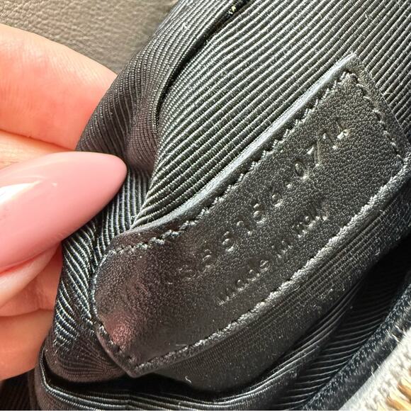 SAINT LAURENT Calfskin Crocodile Embossed Medium Moujik Top Handle Authentic - Picture 7 of 16